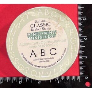 LC9291 The Little Classic MINI Rubber Alphabet Stamp Set by Hampton Art